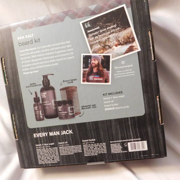 Every Man Jack Beard Kit Sea Salt - Picture 2 of 5